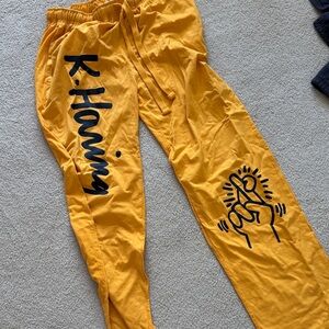 Urban Outfitters Keith Haring Yellow Joggers